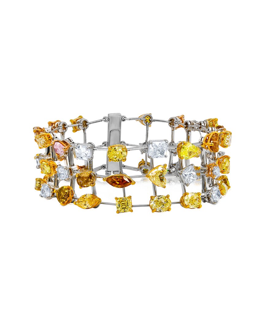 Diana M. Fine Jewelry 18k 38.00 Ct. Tw. Diamond Bracelet