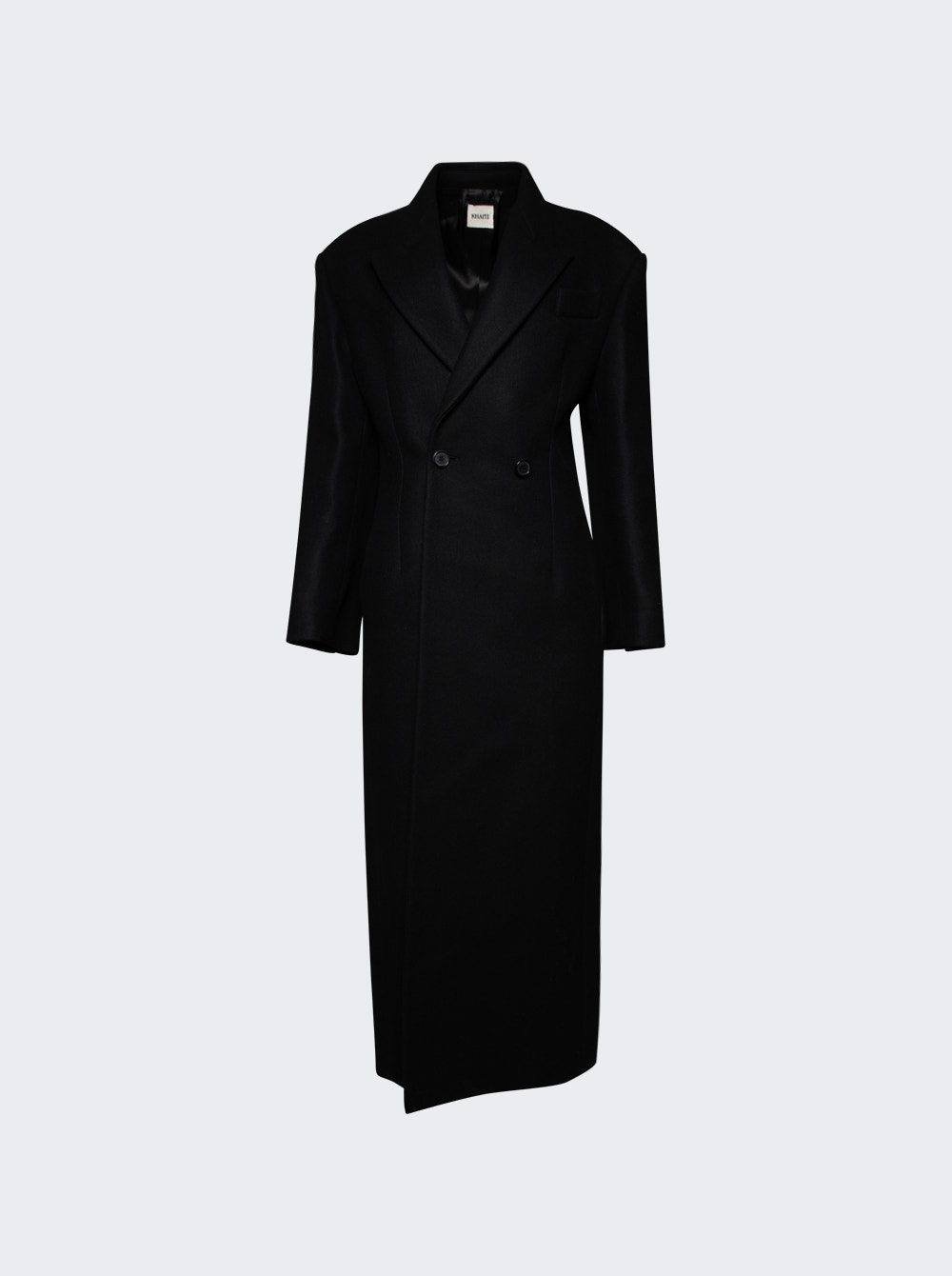 Khaite Conor Coat In Black