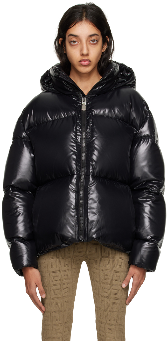 Givenchy Black Puffer Down Jacket In 001 Black